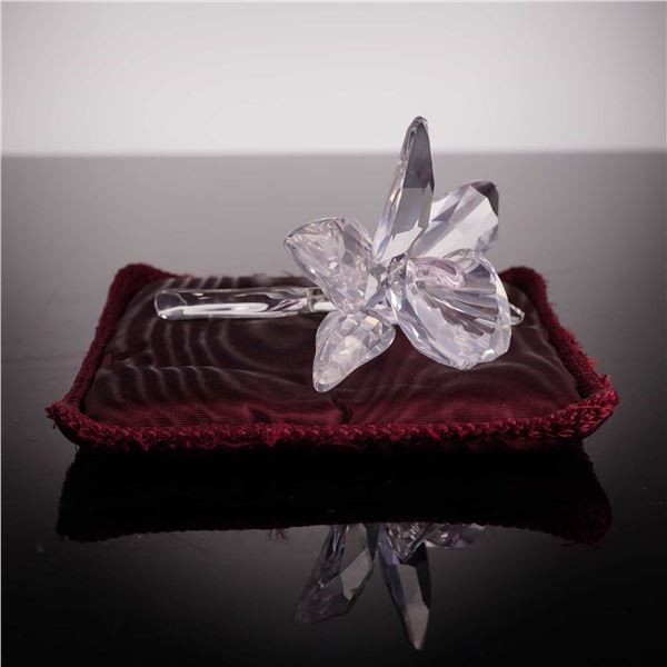 Swarovski Orchid Figurine, 3 inches