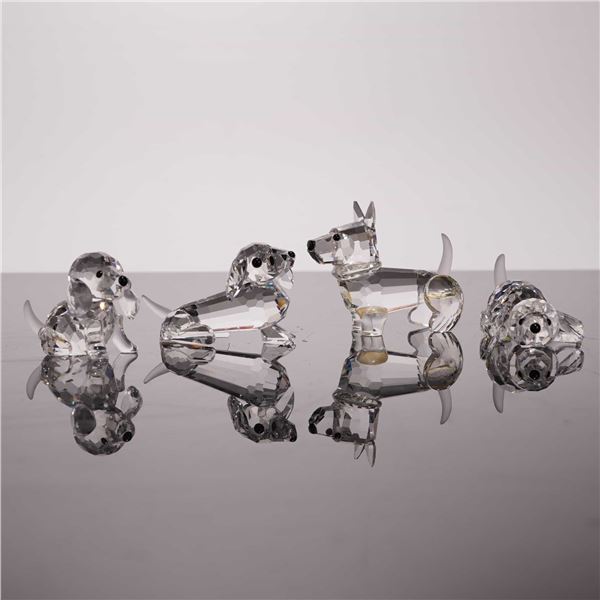 Swarovski Dog Figurines, Pet's Corner Collection, Various Sizes