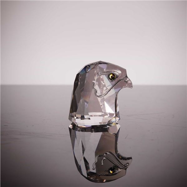 Swarovski Silver Crystal Falcon Head Figurine