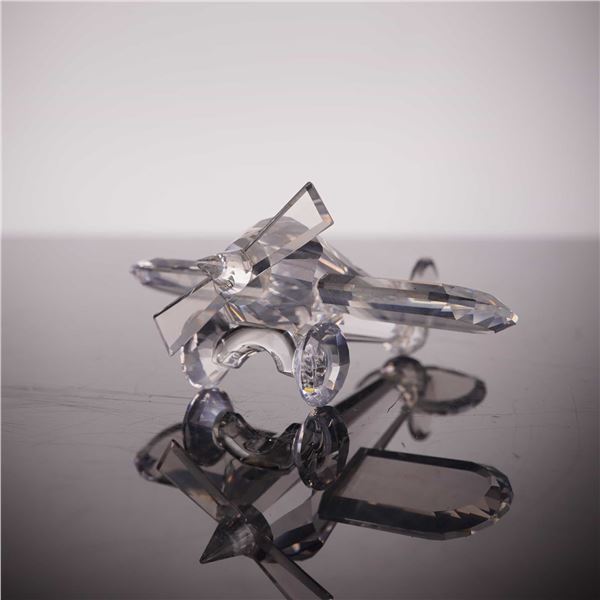 Swarovski Silver Crystal Airplane Figurine