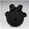 Image 3 : Fenton Thumbprint Pattern Black Glass Candy Dish