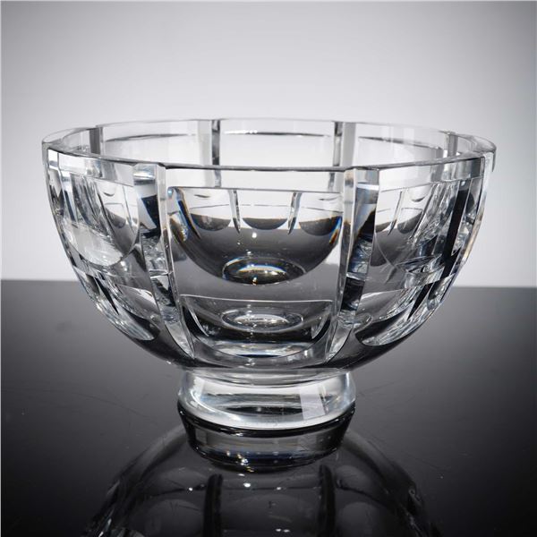 Orrefors by Simon Gate Crystal Bowl, Thousand Windows