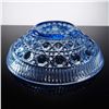 Image 4 : Indiana Glass Windsor Blue Button & Cane Lidded Candy Dish