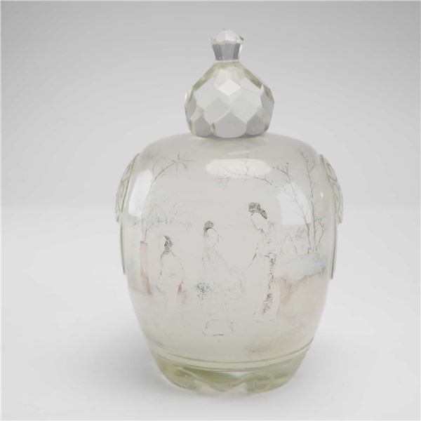Chinese Reverse Painted Glass Snuff Bottle