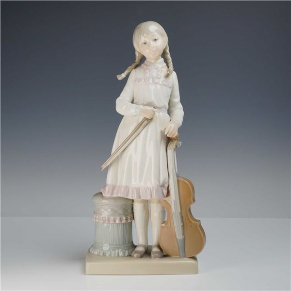 Lladro Porcelain Figurine Viola Lesson 01004842