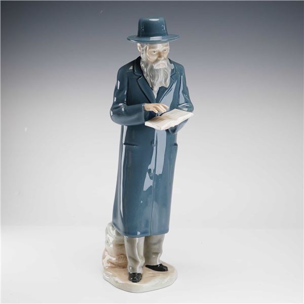 Nao by LladrÃ³, The Rabbi, Hand-Painted Glazed Porcelain Figurine