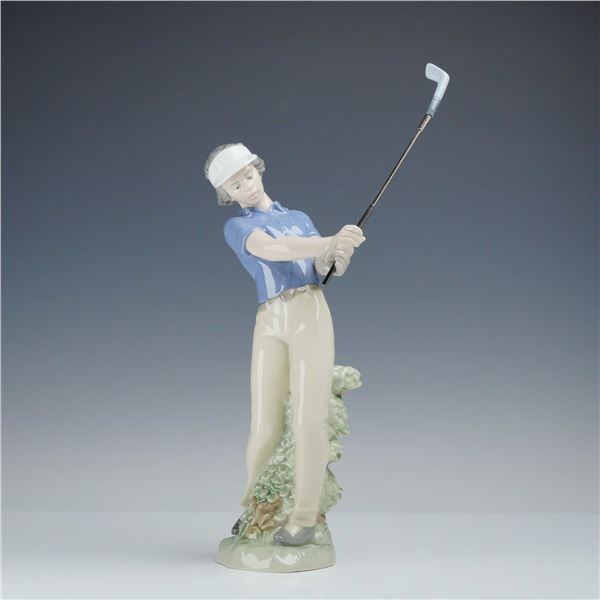 NAO by Lladro Porcelain Figurine Female Golfer