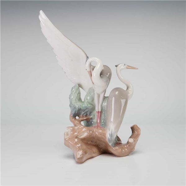 Nao by Lladro Porcelain Figurine, Resting Herons 0045