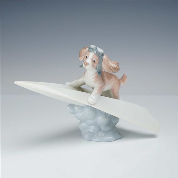 Lladro Porcelain Dog Figurine, Let's Fly Away 01006665