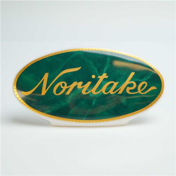 Noritake Porcelain Retail Display Name Plaque