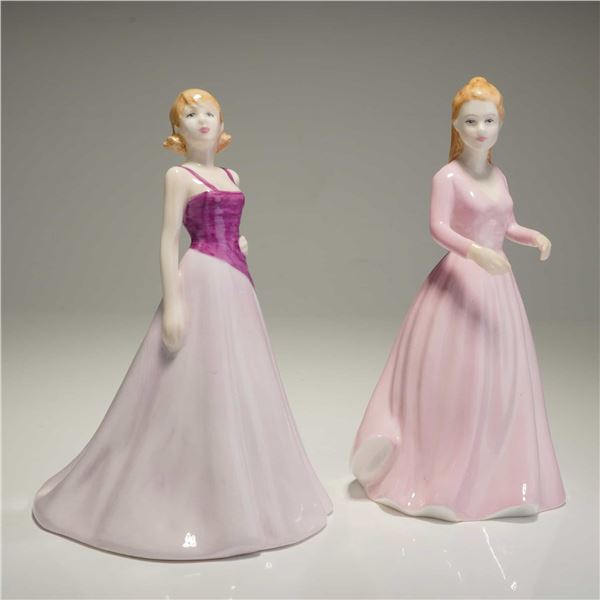 2pc Royal Doulton Figurines, Free Spirit HN4609 and Magical Moments HN4607