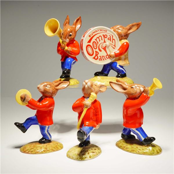 4pc Royal Doulton Bunnykins Oompah Band Figurines