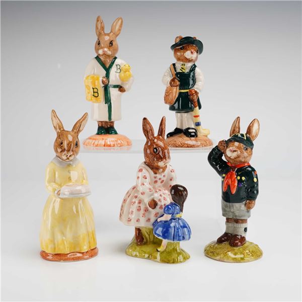 5pc Royal Doulton Bunnykins Figurines