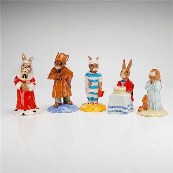5pc Royal Doulton Bunnykins Figurines