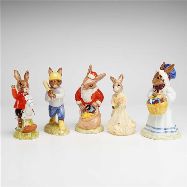 5pc Royal Doulton Bunnykins Figurines