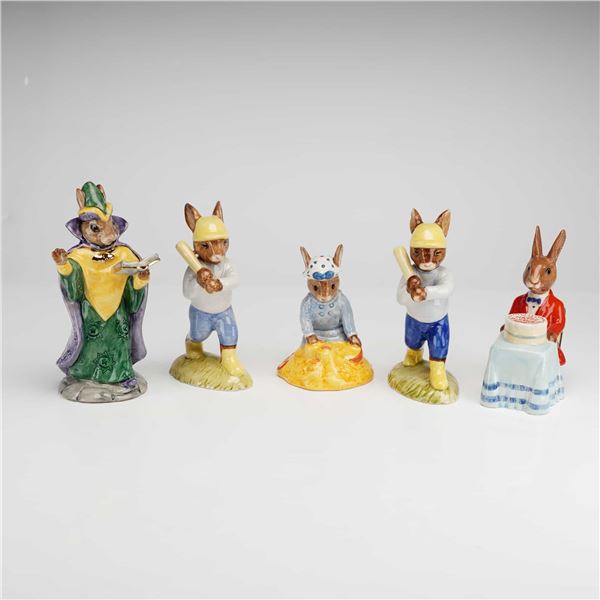 5pc Royal Doulton Bunnykins Figurines