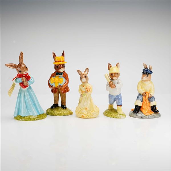 5pc Royal Doulton Bunnykins Figurines