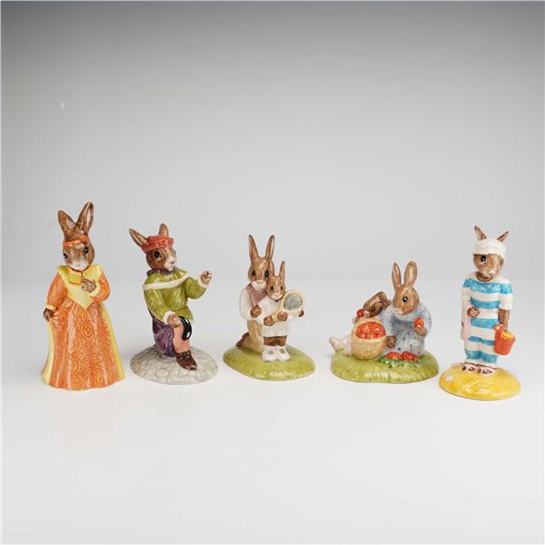 5pc Royal Doulton Bunnykins Figurines