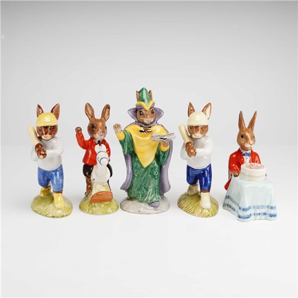 5pc Royal Doulton Bunnykins Figurines