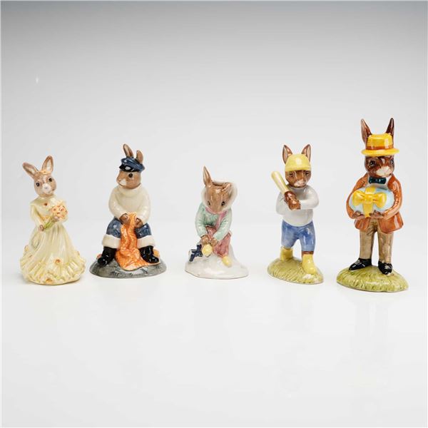 5pc Royal Doulton Bunnykins Figurines