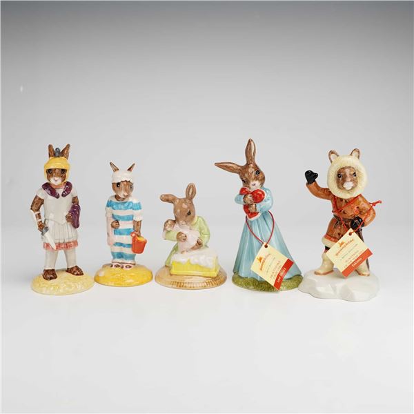 5pc Royal Doulton Bunnykins Figurines