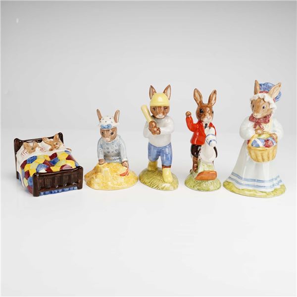 Five Royal Doulton Bunnykins Ceramic Figurines