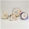 Image 4 : 4pc Kevin Francis Lidded Face Pots, Jesus, The Wizard, Cub Santa, and Split Decision