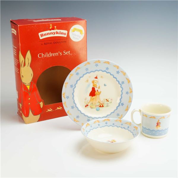 Royal Doulton 3pc Bunnykins Shining Stars Children's Tableware