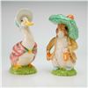 Image 1 : 2 John Beswick Beatrix Potter Figurines- Jemima Puddle Duck, Benjamin Benny
