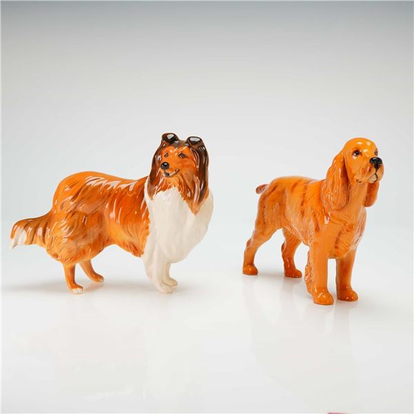 Two Beswick Dog Figurines, Primula Horseshoe Spaniel & Lady Park Collie