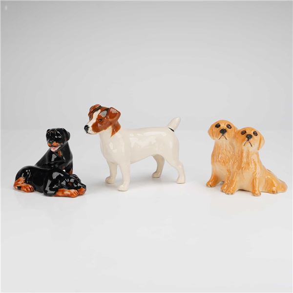 Three Beswick Bone China Dog Figurines