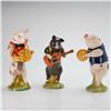 Image 1 : Three Beswick Porcelain Figurines, Pig Promenade Band