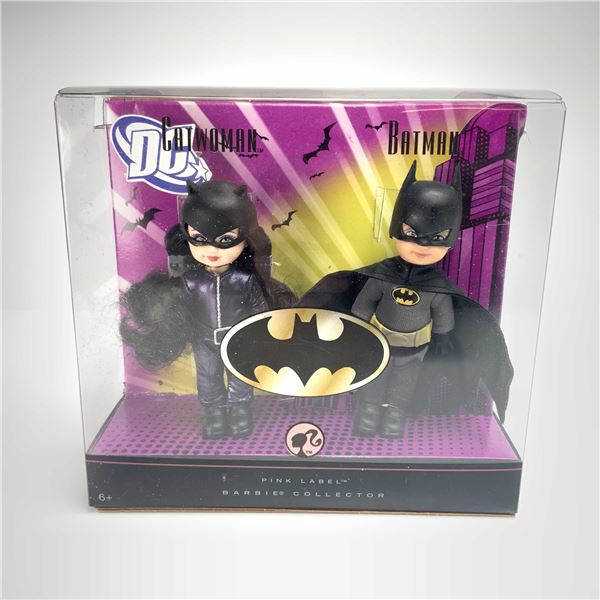Mattel Barbie Collector Pink Label Batman and Catwoman Kelly and Tommy Doll Giftset