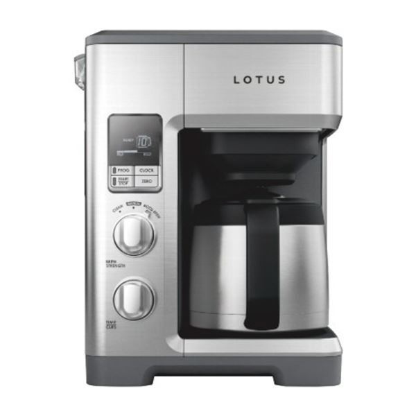 LOTUS PROGRAMMABLE DRIP 10-CUP COFFEE MAKER - TESTED WORKING, RETAIL $799