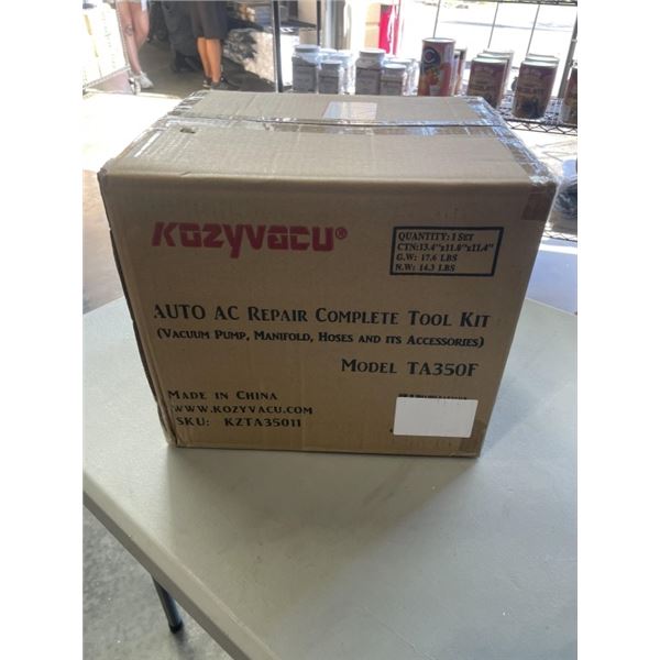 NEW AUTO AC REPAIR COMPETE TOOL KIT WITH VACUUM PUMP