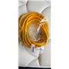 Image 1 : AS NEW 25FT INDOOR OUTDOOR HEAVY DUTY LIGHTED 3 WIRE GROUNDED EXTENSION CORD,YELLOW, 10AWG