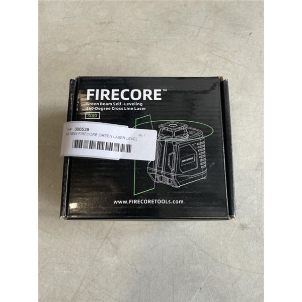 AS NEW FIRECORE GREEN LASER LEVEL 360 DEGREE CROSS LINE LASER