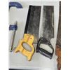 Image 3 : ASSORTED HAND SAWS AND 3 6 INCH CLAMPS