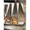 Image 4 : ASSORTED HAND SAWS AND 3 6 INCH CLAMPS