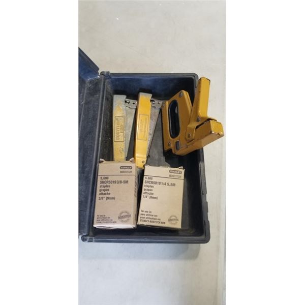 3 BOSTICH STAPLE GUNS AND STAPLES