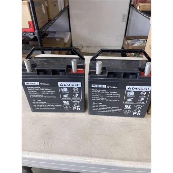 2 RECHARGABLE SEALED LEAD-ACID BATTERY