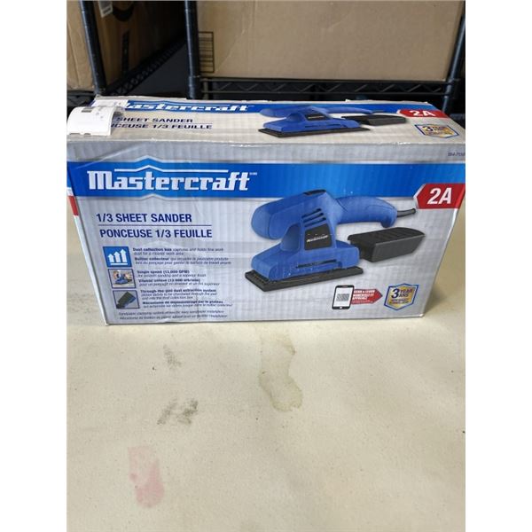 MASTERCRAFT 1/3 SHEEET SANDER - AS NEW