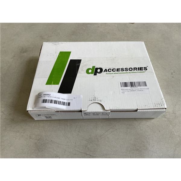 100PC SET NEW CHROME 19MM 12 X 1.5 LUG NUTS