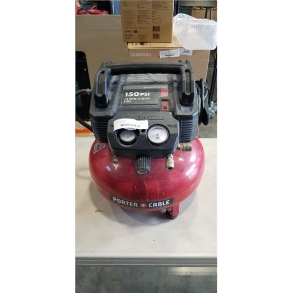 PORTER CABLE PANCAKE COMRESSOR, 150PSI