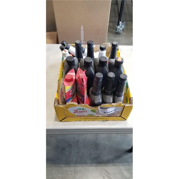 ASSORTED NEW INJECTOR CLEANERS, CVT FLUID, GAS TREATMENT ETC