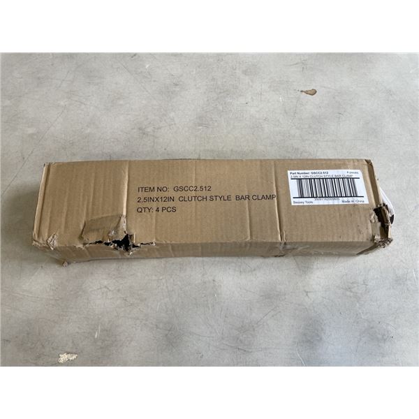 4 NEW BESSEY 12 INCH X 2.5 INCH BAR CLAMPS