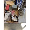 Image 1 : TRAY OF SOLDERING WIRE, ALLEN KEYS, PROTECTION FACE MASK ETC