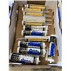 Image 1 : TRAY OF NEW AD SEAL SILCONE AND TREMCO PRO JS-773 SEALANT - 6 OF EACH, 12 TOTAL