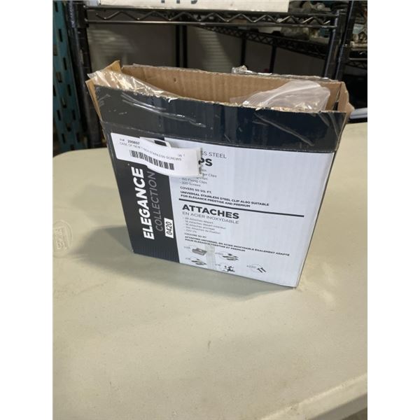 CASE OF NEW 1 INCH STAINLESS SCREWS