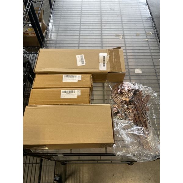 2 NEW DRAGONFLY WIND DECORATIONS AND 2 PLANT HANGER SWIRL HOOKS